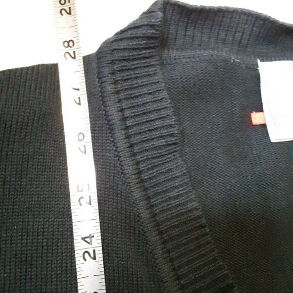 Tesla Men's size XL Black Long Sleeve Button-Down Cardigan - Picture 8 of 9